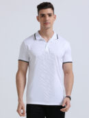 White drifit polo tshirt