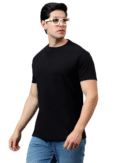 Black Plain Organic cotton Tshirts