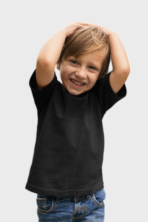 Plain kids cotton t-shirt