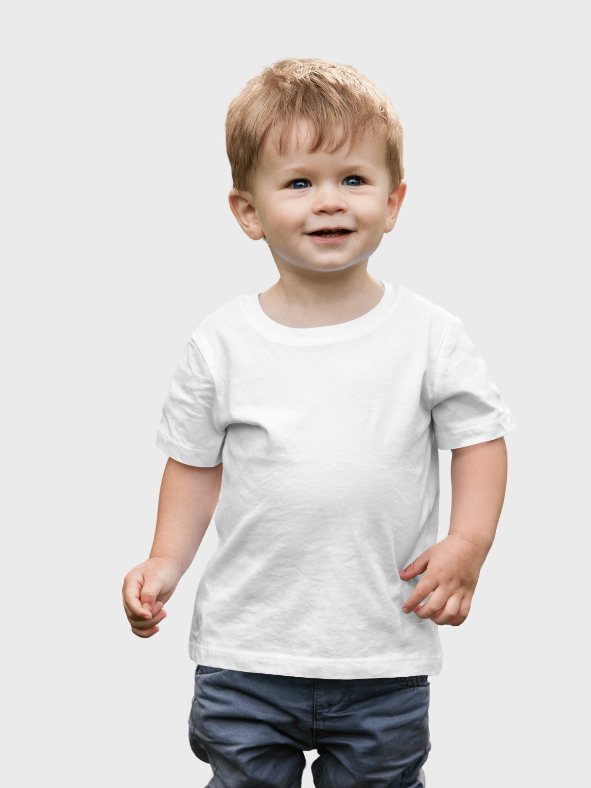 Plain kids cotton t-shirt White
