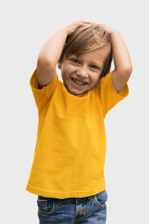plain kids cotton t-shirt
