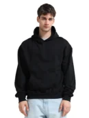 Drop-shoulder Oversized Hoodie Black