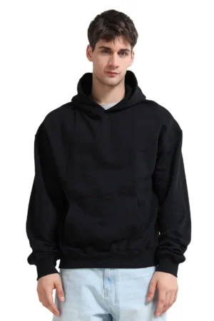 Drop-shoulder Oversized Hoodie Black