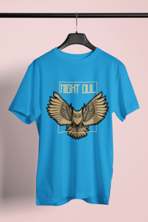 Premium Printed Blue Cotton tshirt