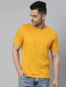 Plain cotton tshirt Mustard Yellow