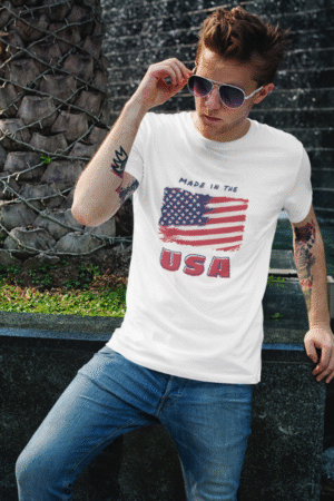 Printed White Cotton tshirt