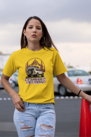 Printed Yellow Cotton tshirt