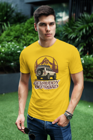 Printed Yellow Cotton tshirt