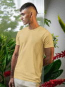 Plain cotton tshirt Beige