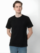 Plain cotton tshirt Black