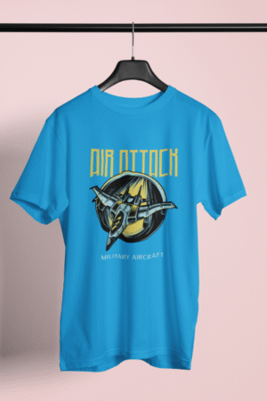 Premium Printed Blue Cotton tshirt