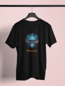 Premium Printed Black Cotton tshirt