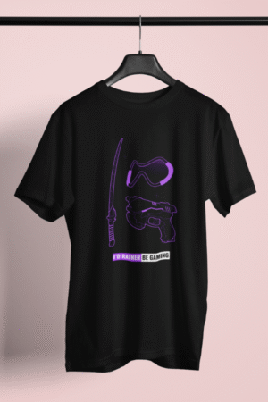 Premium Printed Black Cotton tshirt