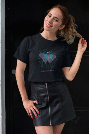 Premium Printed Black Cotton tshirt