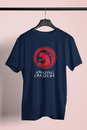 Premium Printed Navy Cotton tshirt