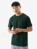 Plain cotton tshirt Bottle green