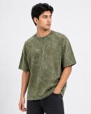 Green acid wash oversized tshirt